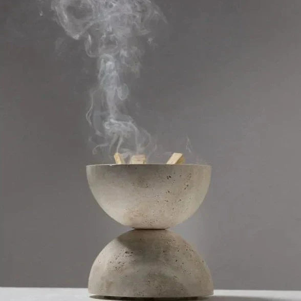Natural Marble Incense Burner for Elegant Aromatic Ambience