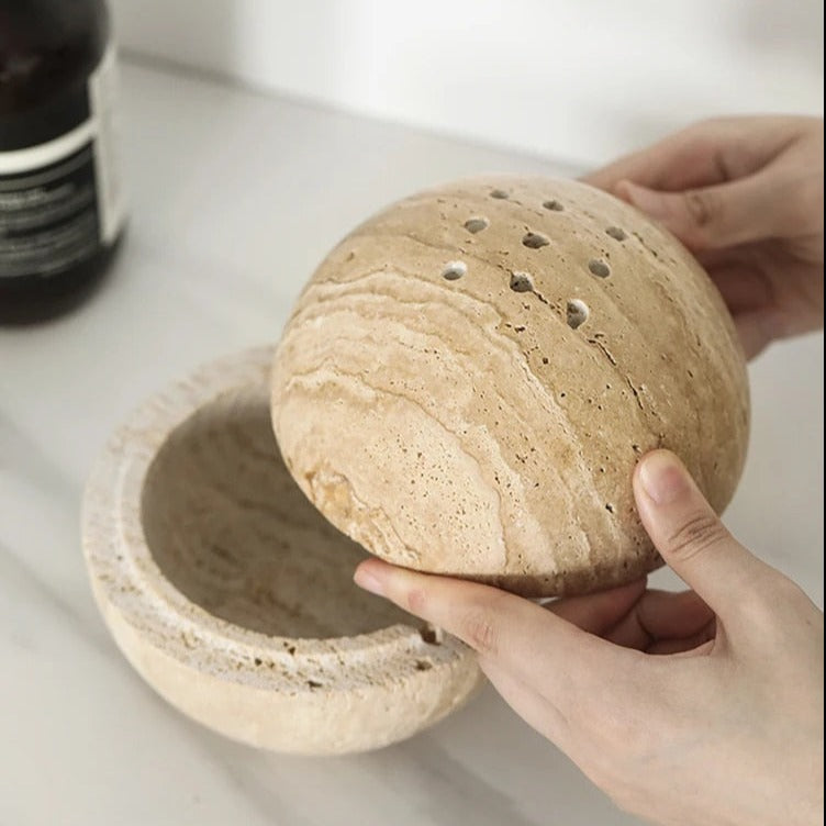 Natural Marble Incense Burner for Elegant Aromatic Ambience