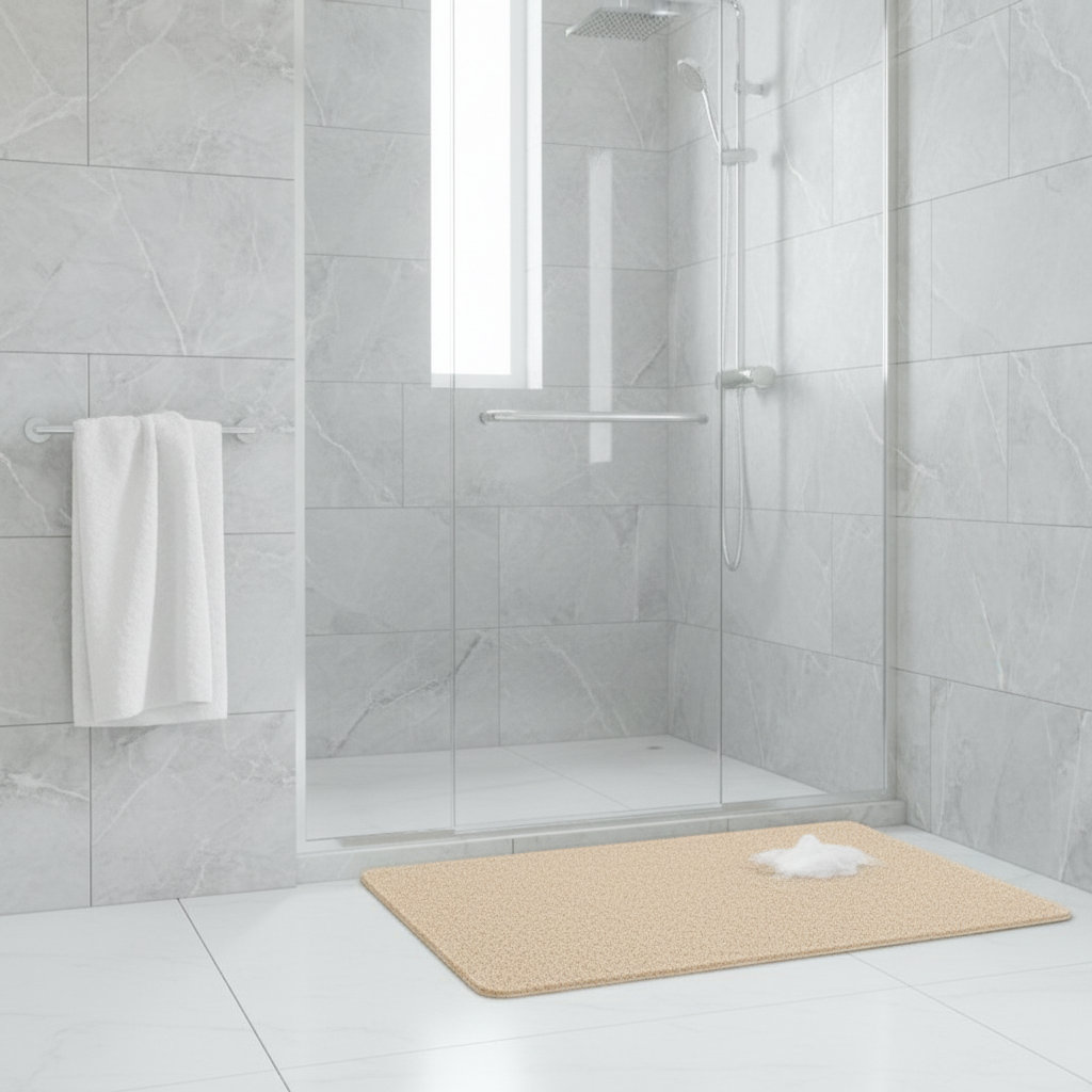 Non Slip Bath Mat with Quick Dry Texture Design