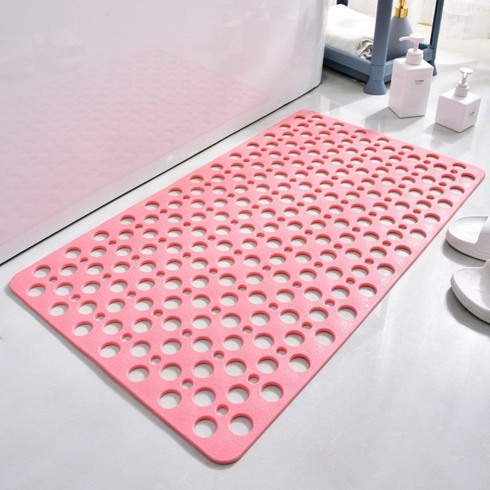 Non Slip Shower Mat with Drain Hole Design
