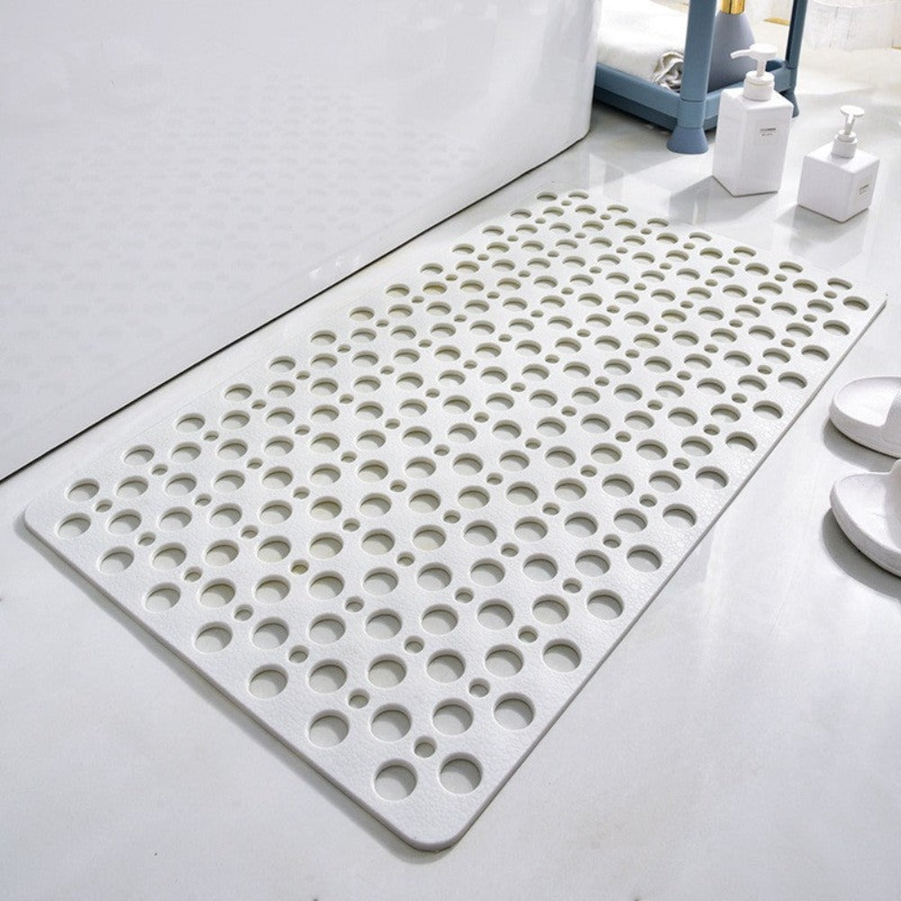 Non Slip Shower Mat with Drain Hole Design