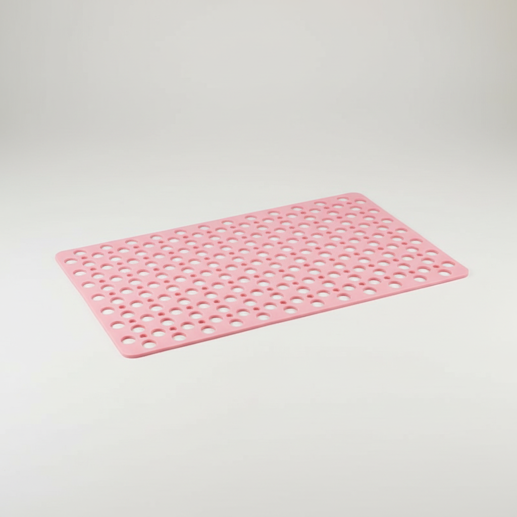 Non Slip Shower Mat with Drain Hole Design