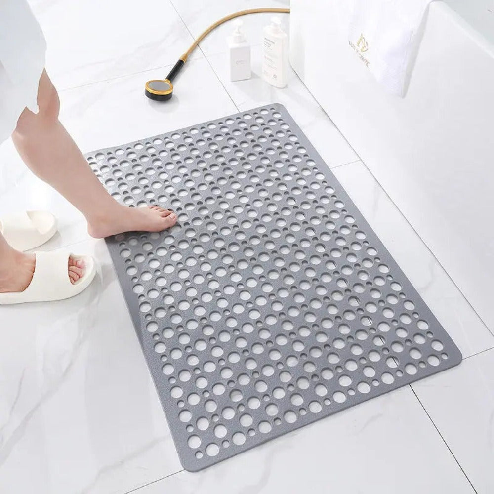 Non Slip Shower Mat with Drain Hole Design