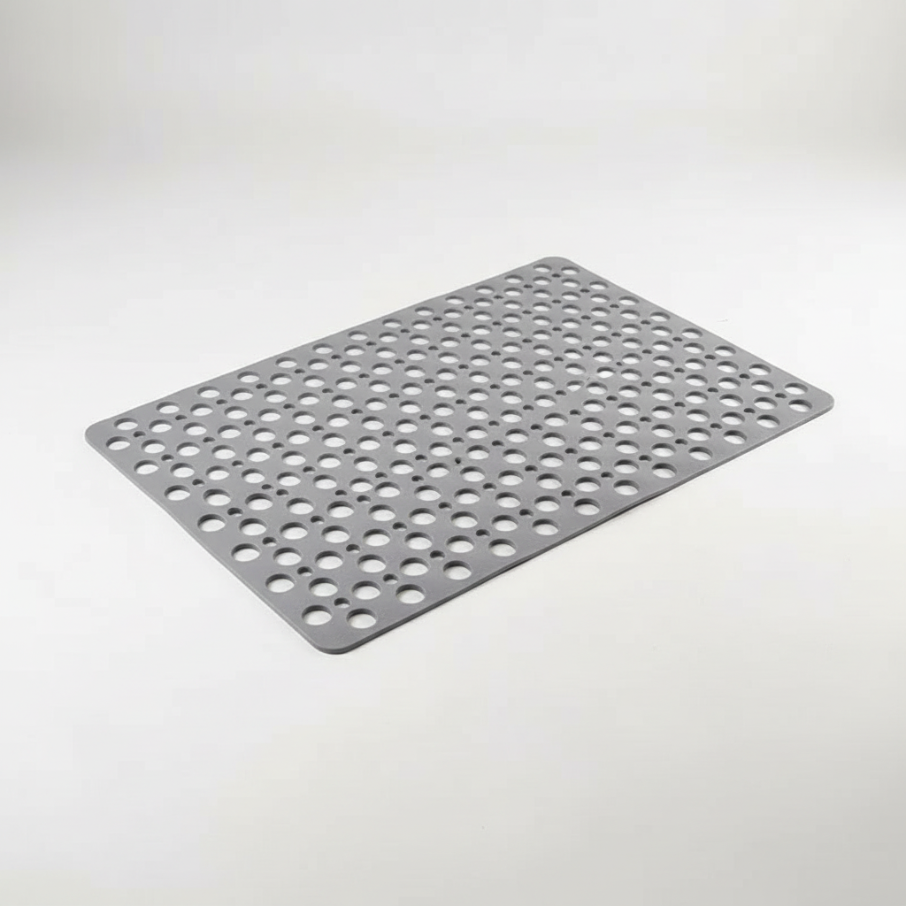 Non Slip Shower Mat with Drain Hole Design