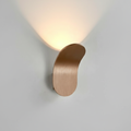 Nordic Curved Metal Wall Sconce with Scandinavian Sculptural Design