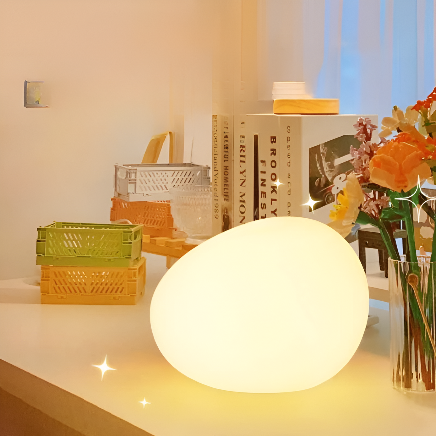 Nordic Stone Style LED  Light Table Lamp