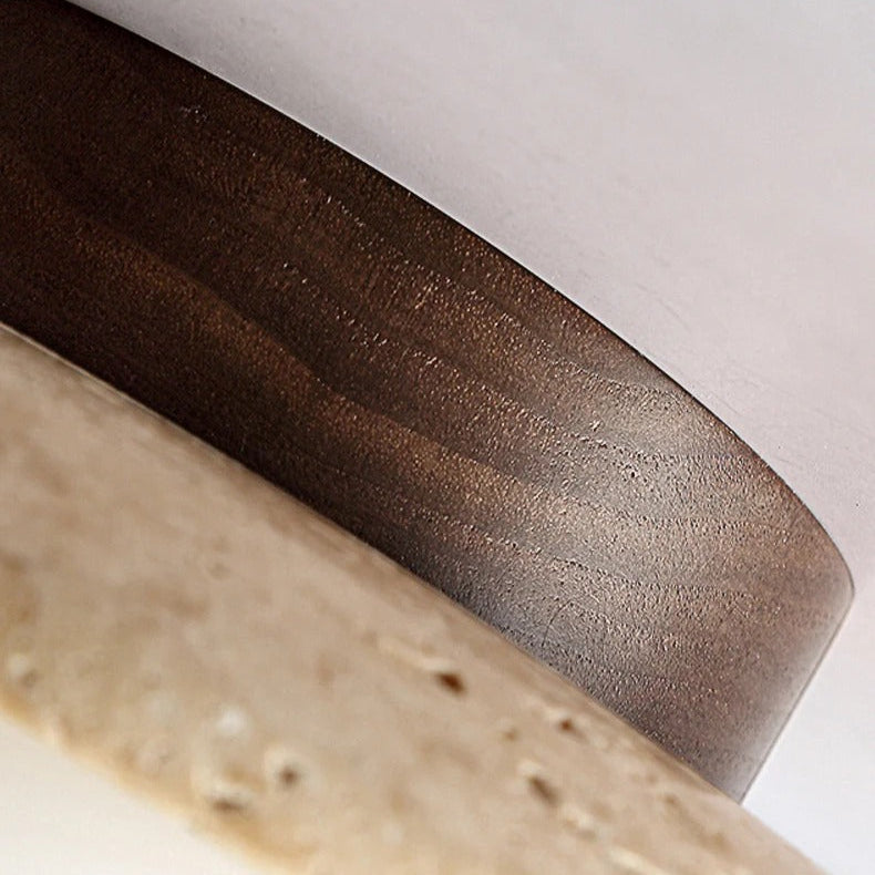 Nordic Travertine Ceiling Light with Scandinavian Minimalist Design