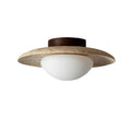 Nordic Travertine Ceiling Light with Scandinavian Minimalist Design