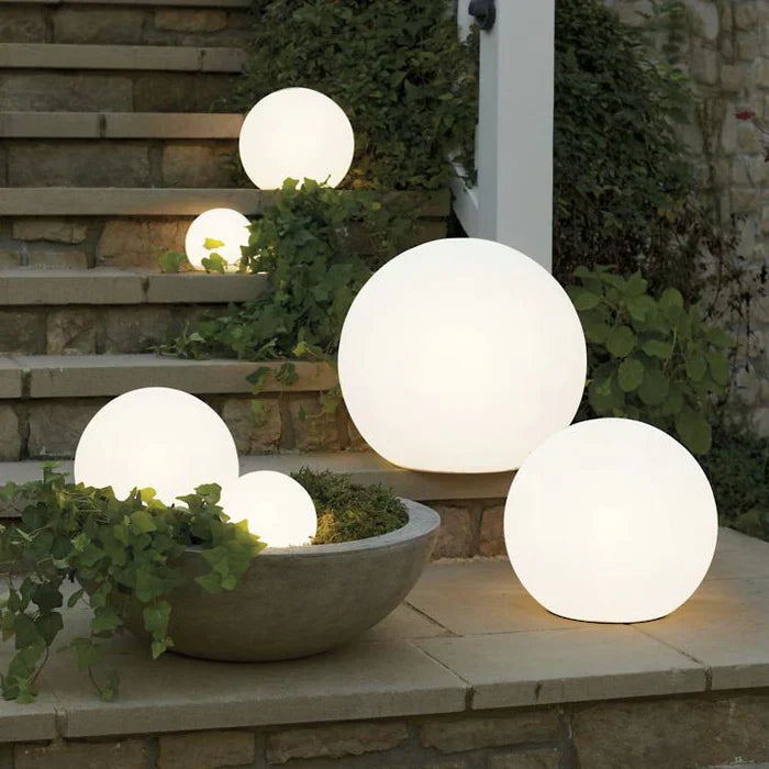 Outdoor Globe Light with LED Color Glow