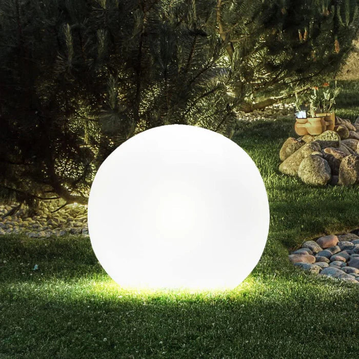 Outdoor Globe Light with LED Color Glow