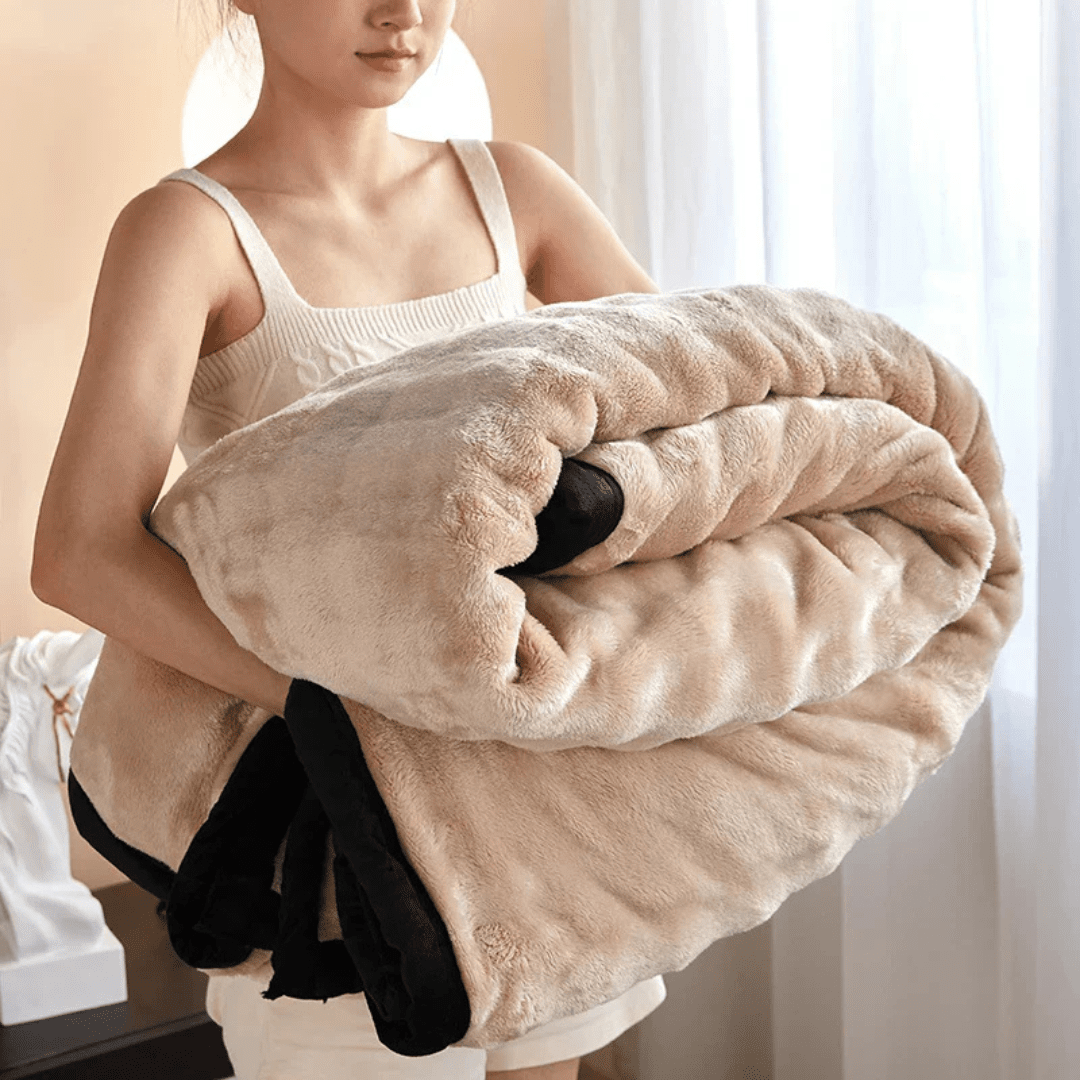 Plush Fleece Blanket with Double Sided Softness