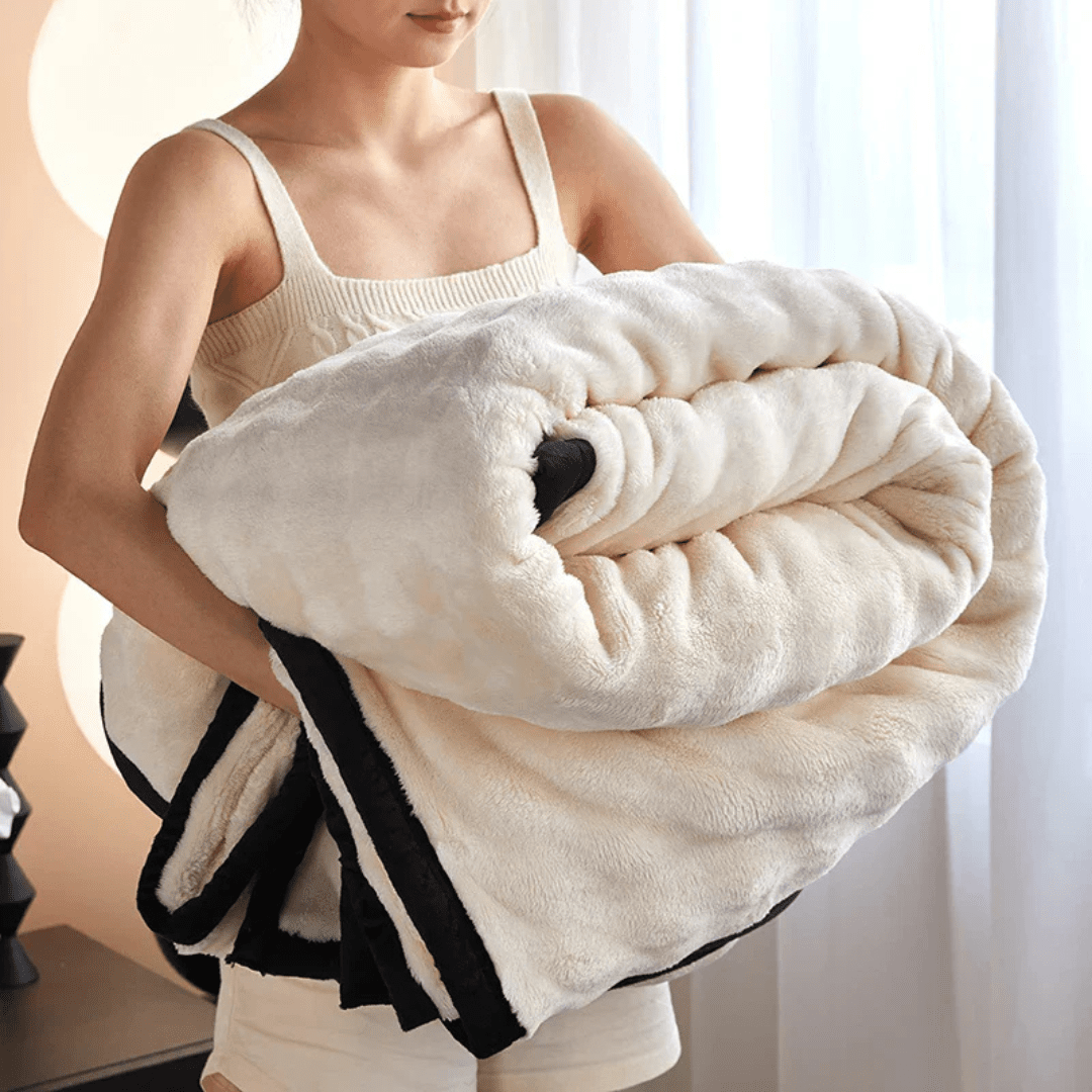 Plush Fleece Blanket with Double Sided Softness
