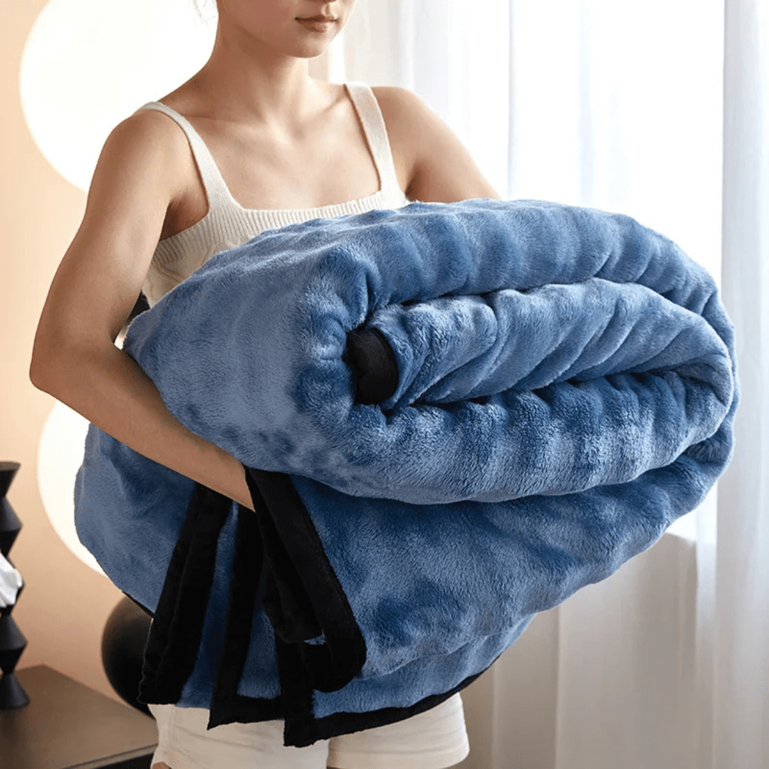 Plush Fleece Blanket with Double Sided Softness