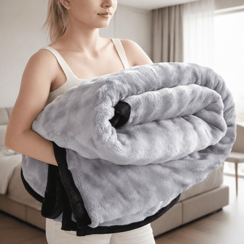 Plush Fleece Blanket with Double Sided Softness