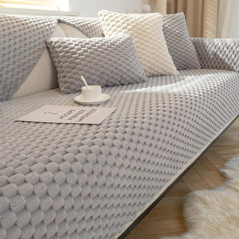 Plush Sofa Cover for Cozy Comfort and Elegant Living