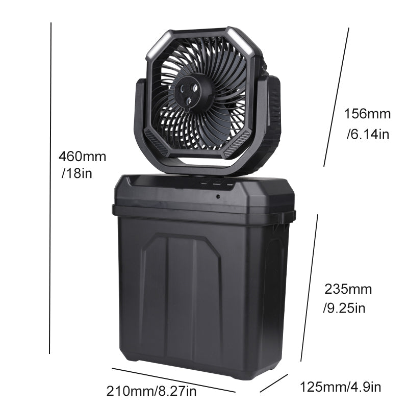Portable Camping Fan with Mist Cooling for Outdoor Comfort Anywhere