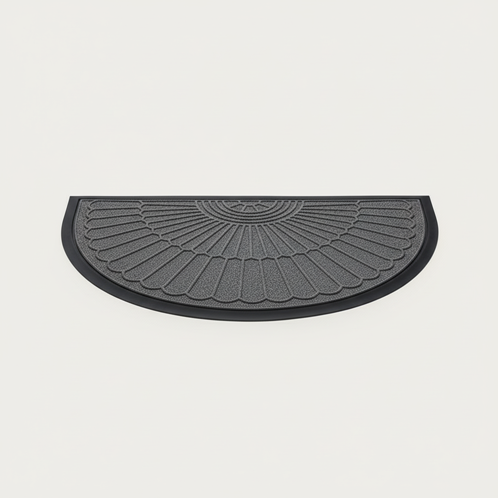 Premium Semi-Circular Door Mat With Heavy-Duty Non-Slip Backing