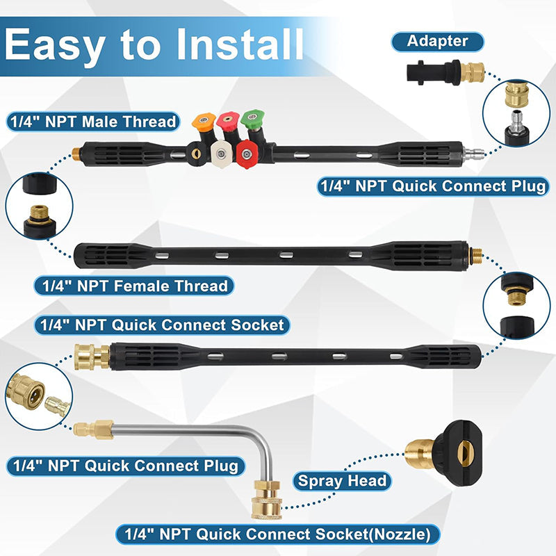 Pressure Washer Extension Wand for High Reach and Powerful Cleaning