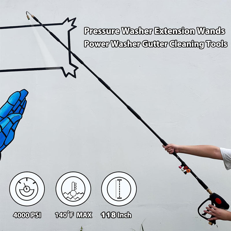 Pressure Washer Extension Wand for High Reach and Powerful Cleaning