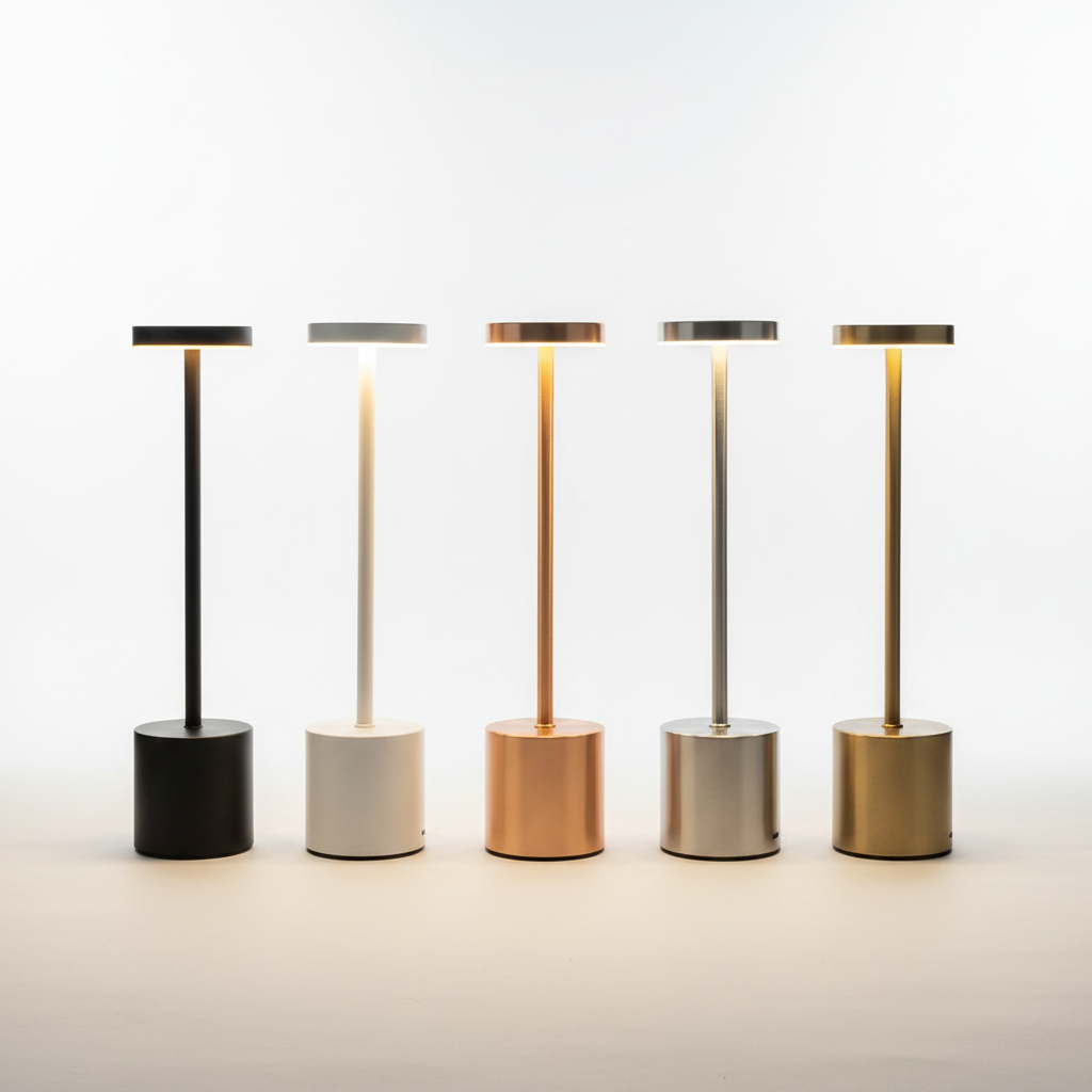 Rechargeable LED Table Lamp with Touch Dimmer