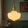 Retro Glass Lantern Pendant Light