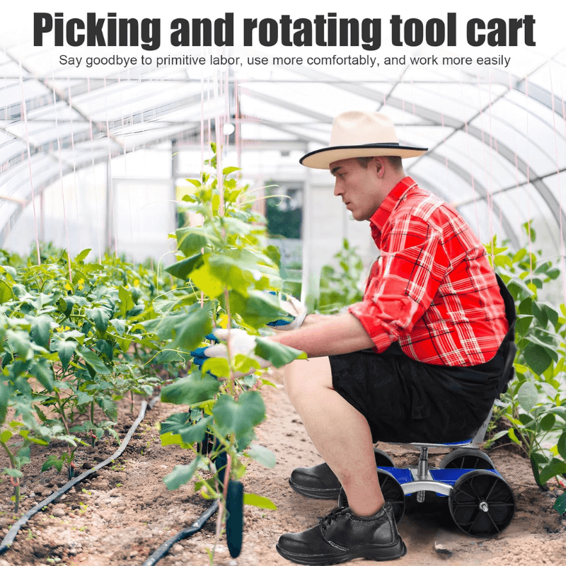 Rolling Garden Seat for Comfortable Gardening and Easy Mobility