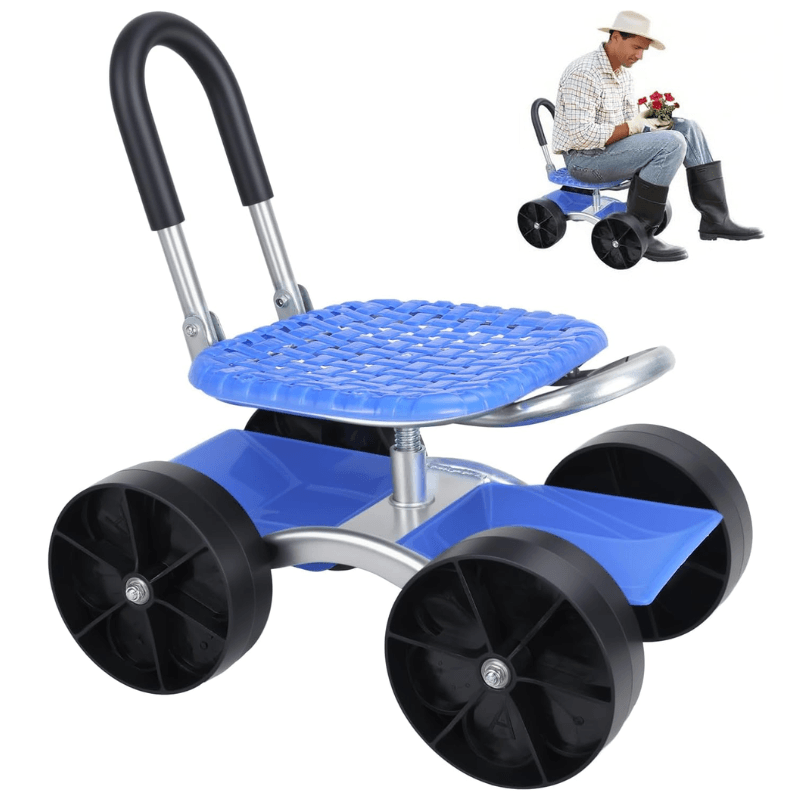 Rolling Garden Seat for Comfortable Gardening and Easy Mobility