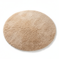 Round Plush Area Rug with Soft Shag Texture