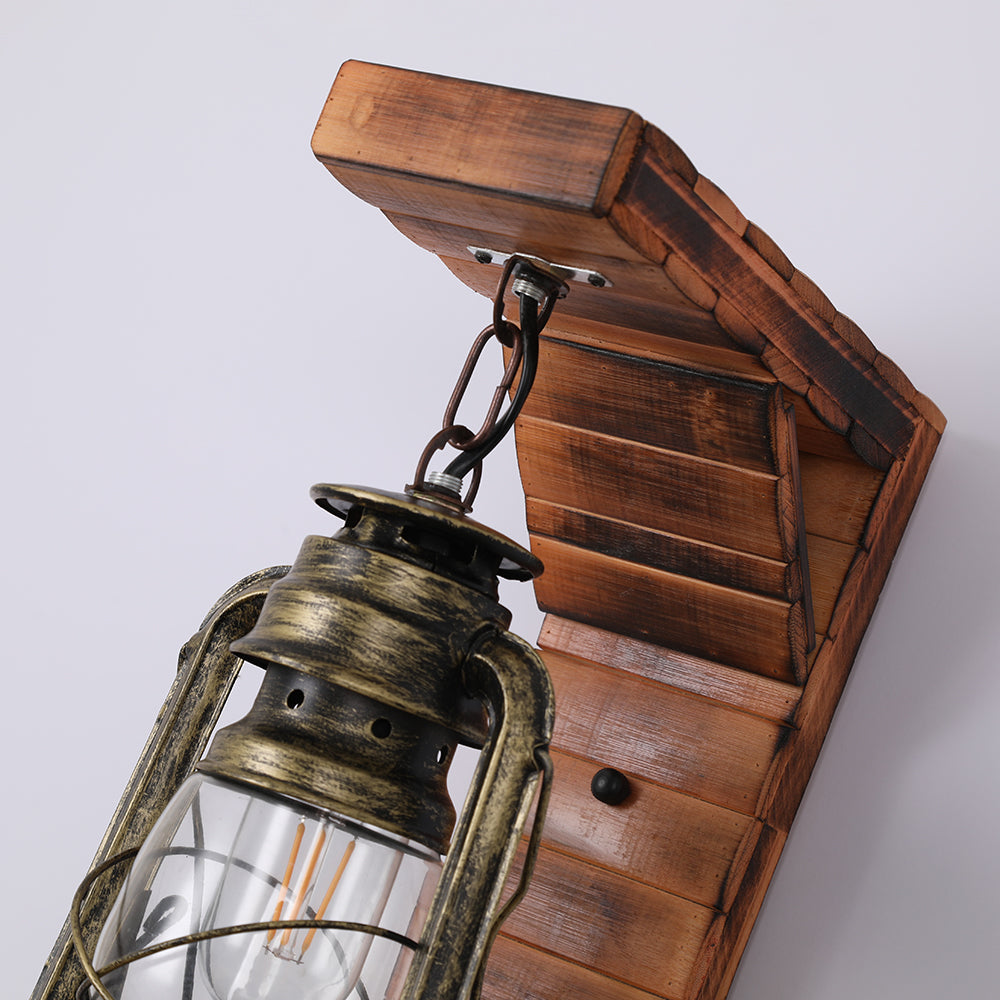 Rustic Wall Lantern Light Fixture