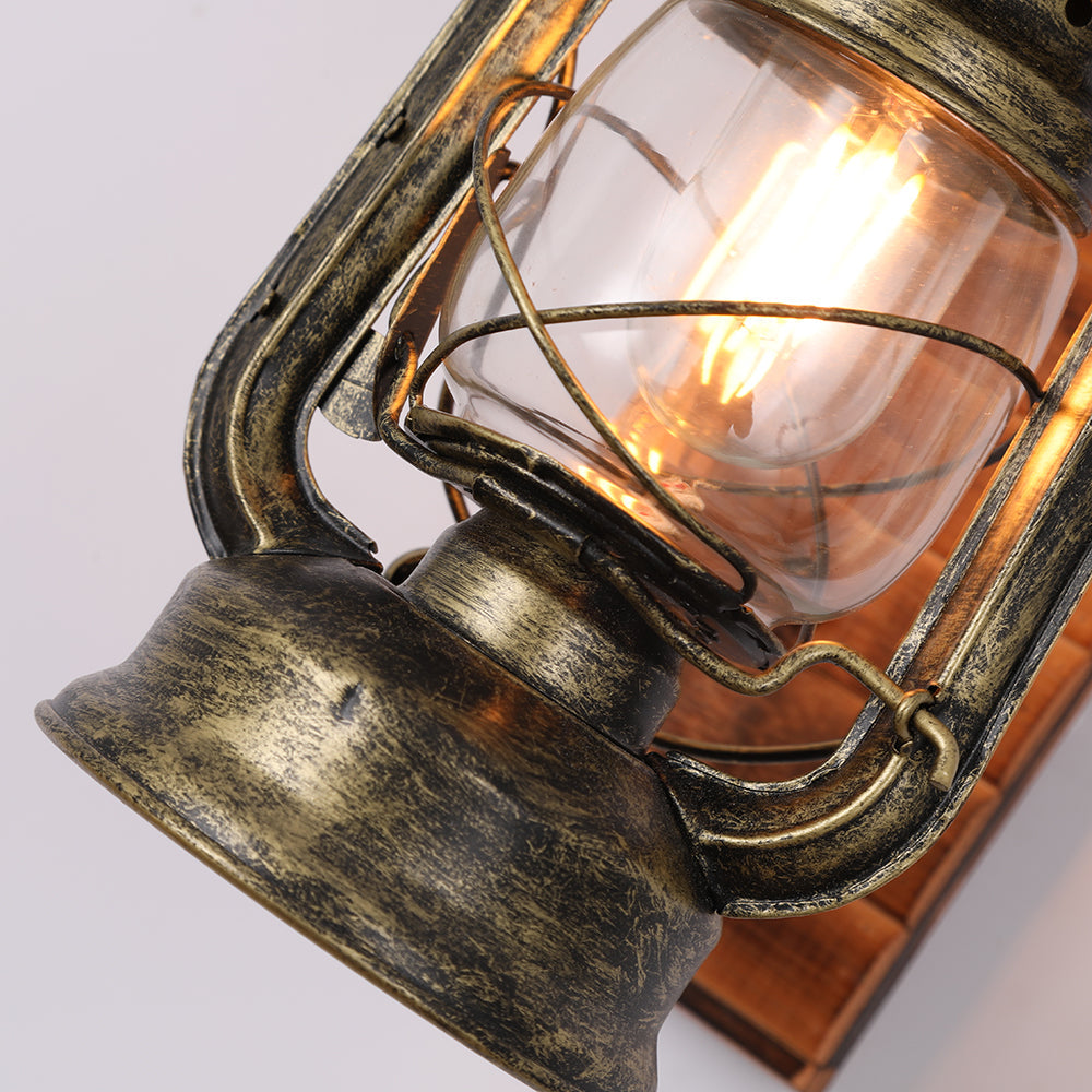Rustic Wall Lantern Light Fixture