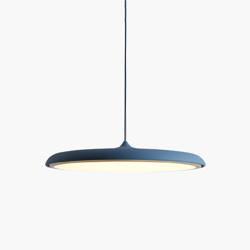 Scandinavian LED Pendant Light with Ultra Slim Disc Design