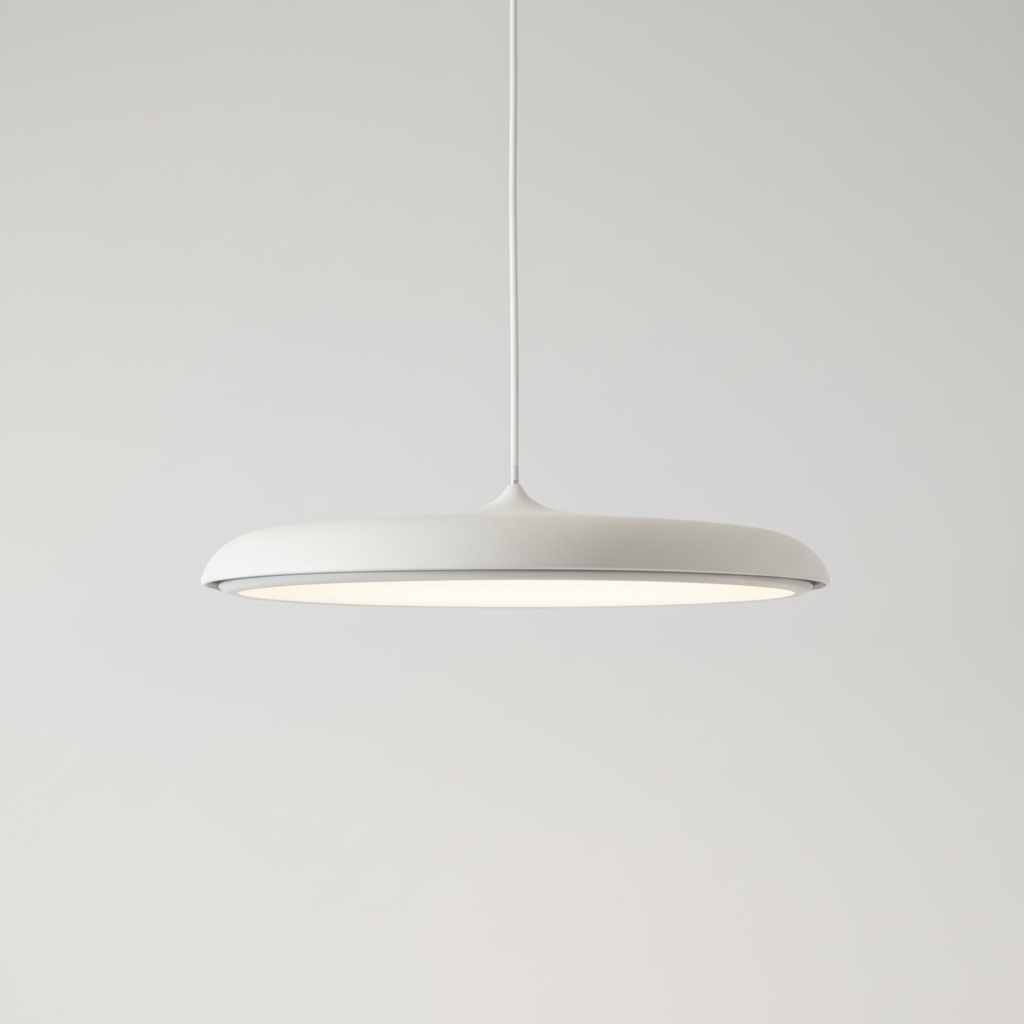 Scandinavian LED Pendant Light with Ultra Slim Disc Design