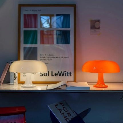 Scandinavian Mushroom Table Lamp with Soft Diffused Glow