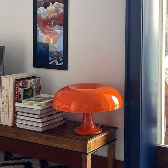 Scandinavian Mushroom Table Lamp with Soft Diffused Glow