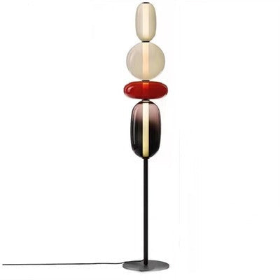 Sculptural Glass Table Lamp with Touch Dimming