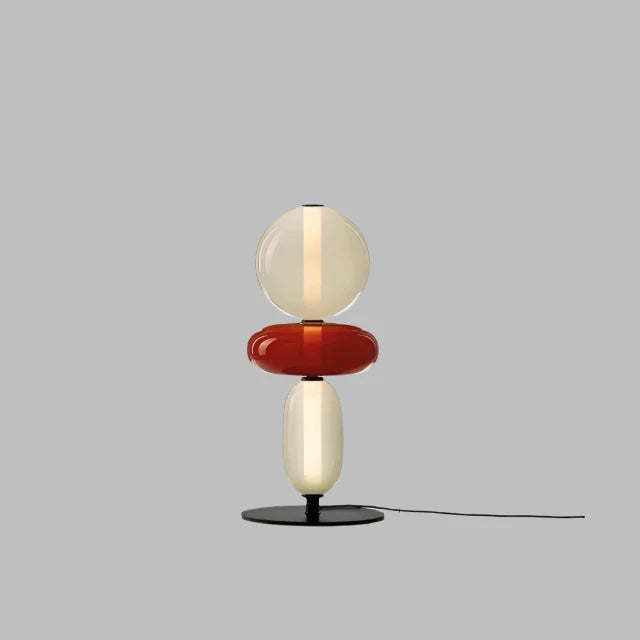 Sculptural Glass Table Lamp with Touch Dimming