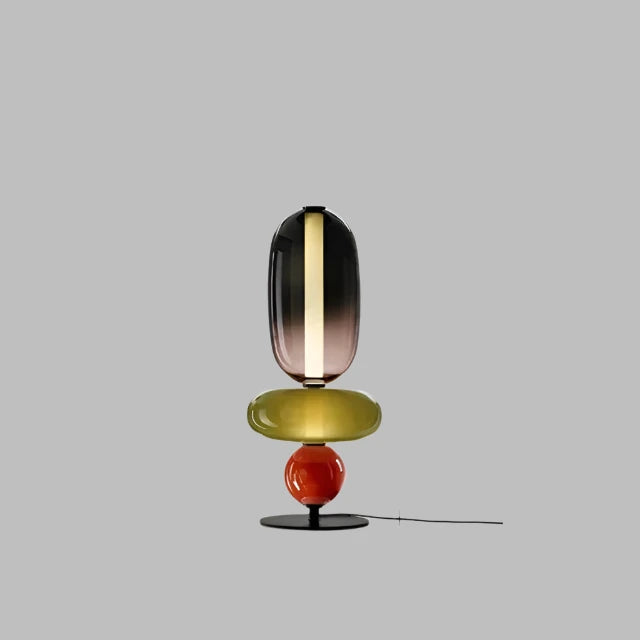 Sculptural Glass Table Lamp with Touch Dimming