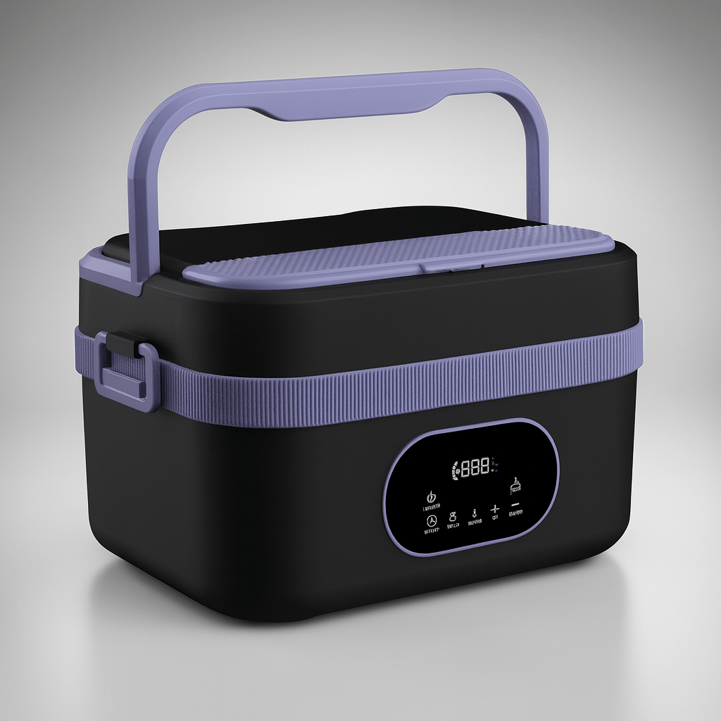 Self Heating Food Storage with Portable Design