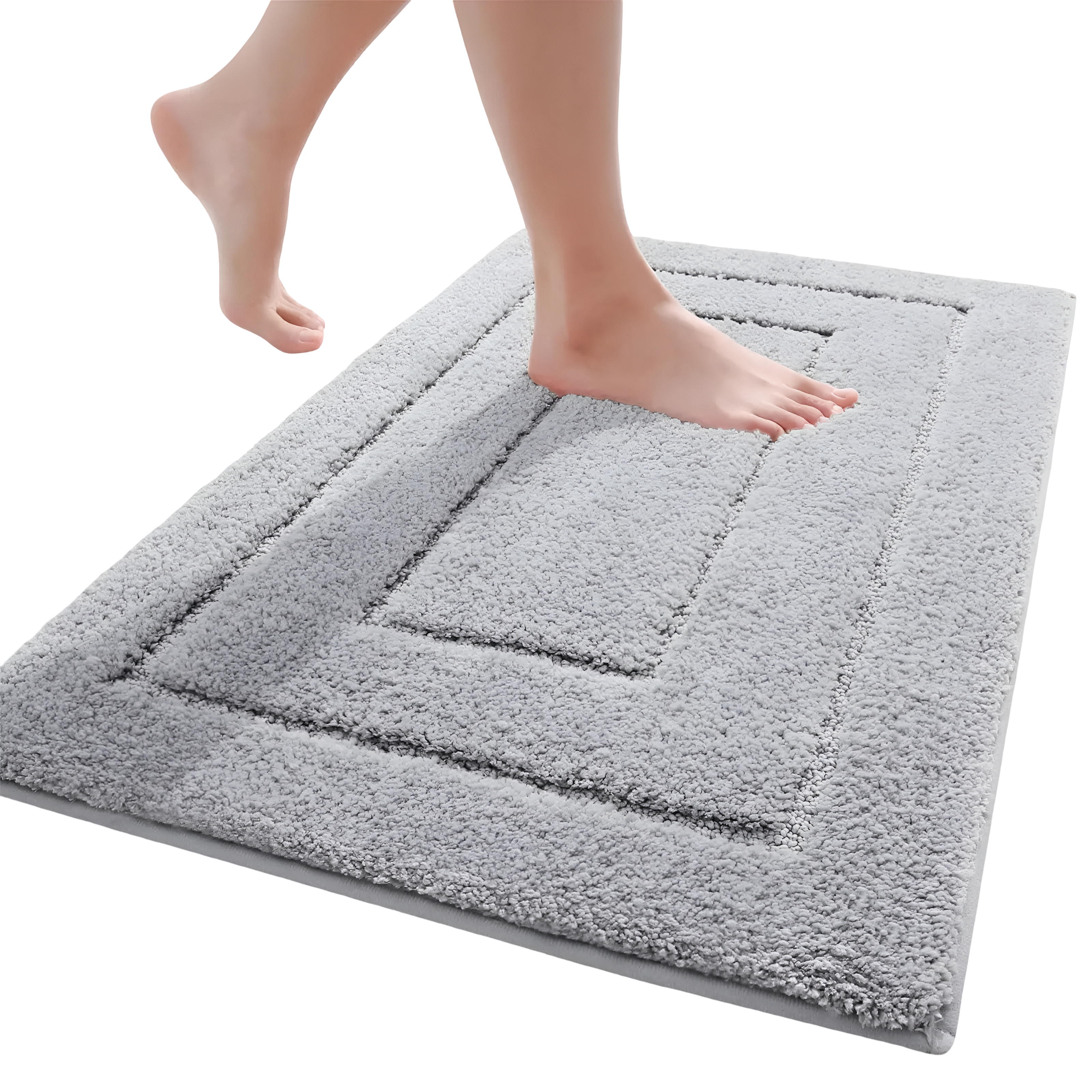 Soft Microfiber Bath Mat with Non Slip Backing