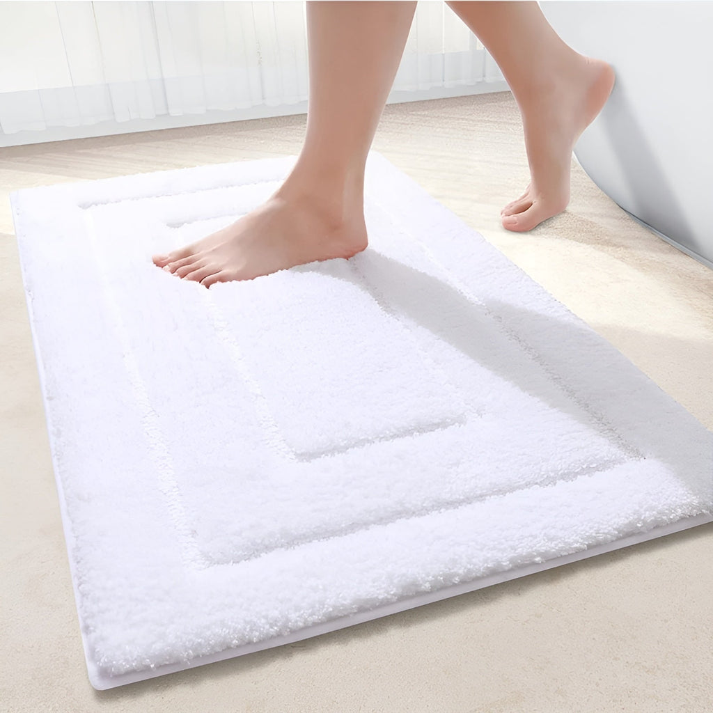 Soft Microfiber Bath Mat with Non Slip Backing