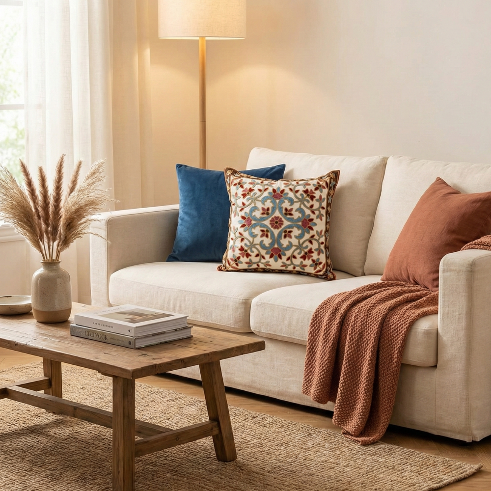 Soft Microfiber Cushion Cover for Everyday Comfort