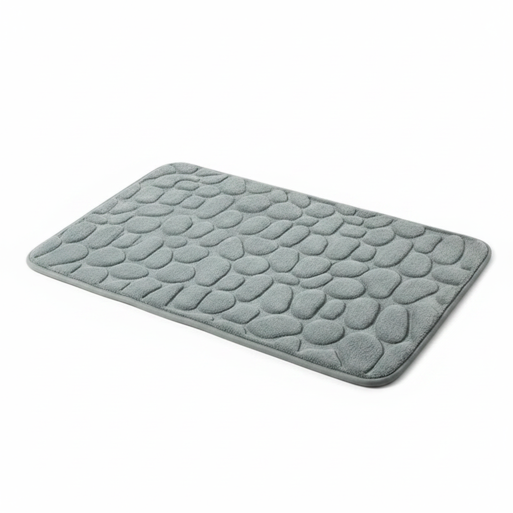 Soft Shower Mats with Pebble Texture Design