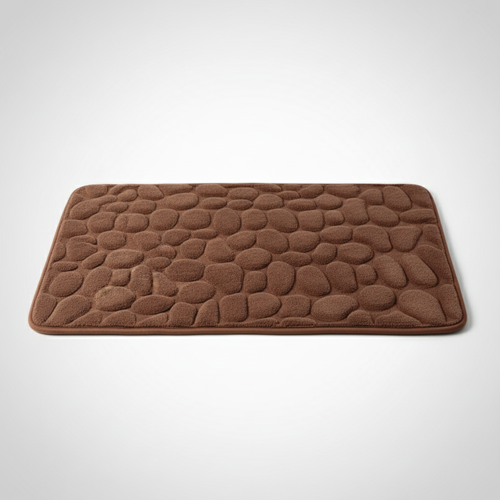 Soft Shower Mats with Pebble Texture Design