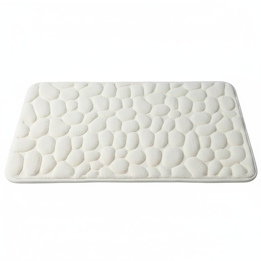 Soft Shower Mats with Pebble Texture Design