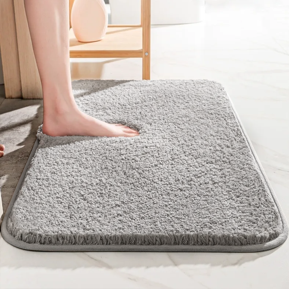 Soft Shower Mats with Thick Absorbent Microfiber