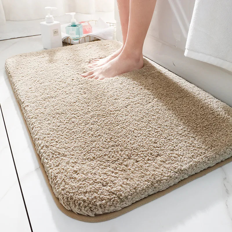 Soft Shower Mats with Thick Absorbent Microfiber