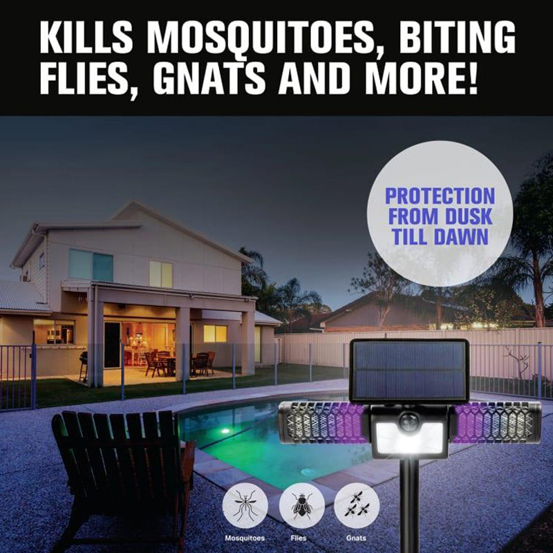 Solar Bug Zapper Light for Outdoor Protection and Illumination