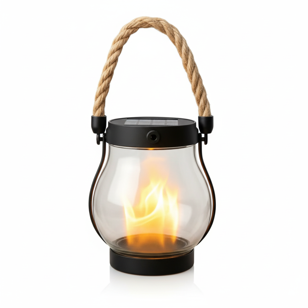 Solar Flame Effect Lantern