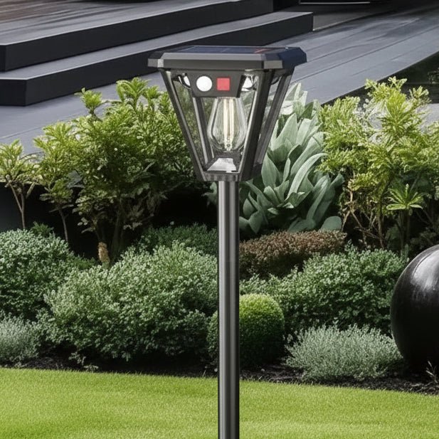 Solar Garden Post Light with Motion Sensor LED
