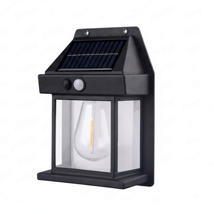 Solar Garden Wall Lantern with Motion Sensor